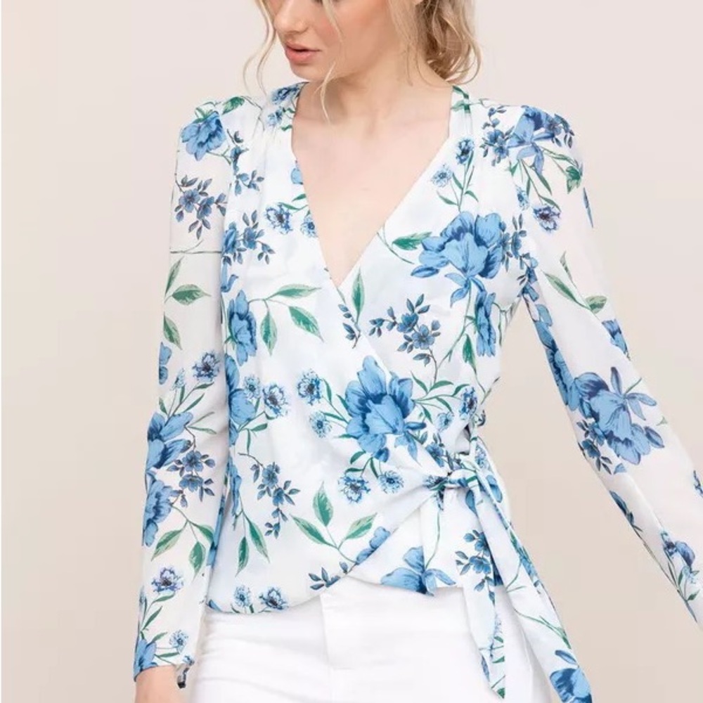 YUMI KIM Floral Wrap Shirt